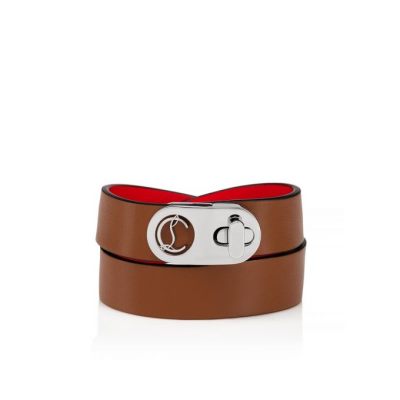 Pulsera Elisa Bracelet Double Christian Louboutin Mujer - Marrom/Plateados - 1210753BK01